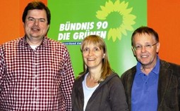 Die SpitzenkandidatInnen der drei Wahlbereiche: Jens Rowold (Westerstede/Apen), Susanne Miks (Rastede/Wiefelstede), Friedrich Haubold (Bad Zwischenahn/Edewecht)